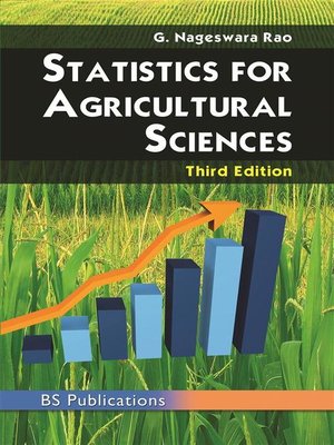 cover image of STATISTICS FOR AGRICULTURAL SCIENCES